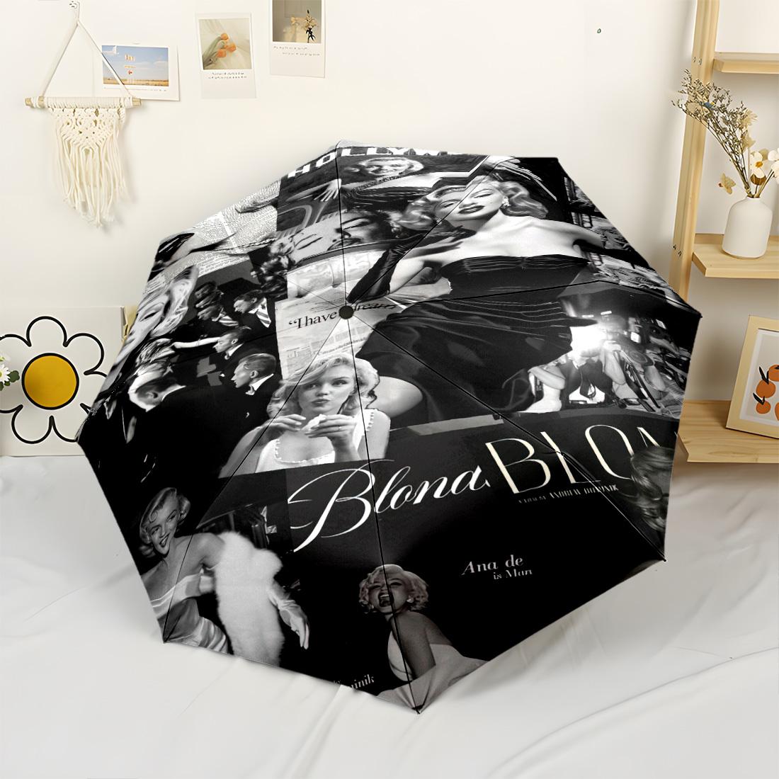 Marilyn Monroe: Words From A Fashion Icon Portable Automatic Umbrella with 8-Rib Compact Design Travel Essential Fashionable Accessory
Marilyn Monroe: Words From A Fashion Icon Portable Automatic Umbrella with 8-Rib Compact Design Travel Essential Fashionable Accessory
