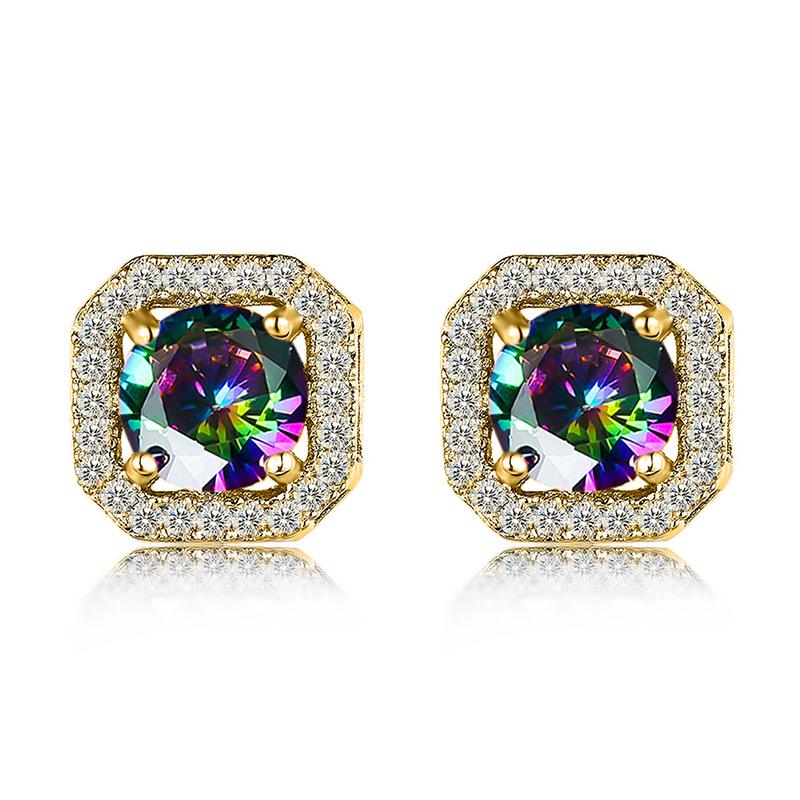 Huitan Classic Cubic Zirconia Stud Earrings for Women Crystal/Multicolor Temperament Elegant Lady Earrings Wedding Party Zircon
Huitan Classic Cubic Zirconia Stud Earrings for Women Crystal/Multicolor Temperament Elegant Lady Earrings Wedding Party Zircon