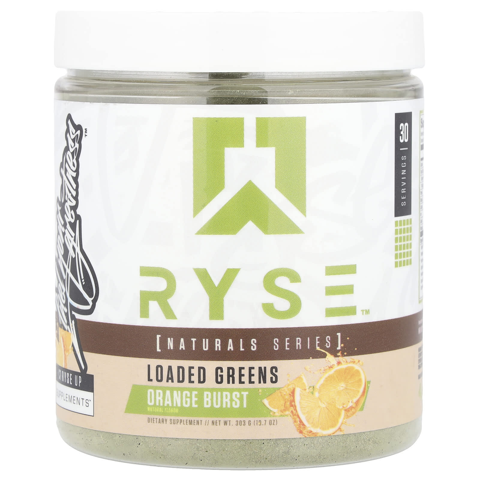 RYSE, Natural Series, Loaded Greens, Orange Burst, 10.7 oz (303 g)
RYSE, Natural Series, Loaded Greens, Orange Burst, 10.7 oz (303 g)