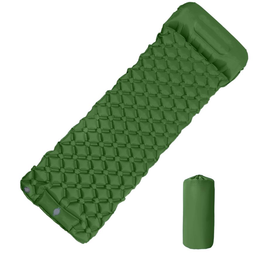 Outdoor Camping Inflatable Mattress Sleeping Pad with Pillows Ultralight Air Mat Built in Inflator Pump Hiking зелений
Outdoor Camping Inflatable Mattress Sleeping Pad with Pillows Ultralight Air Mat Built in Inflator Pump Hiking зелений