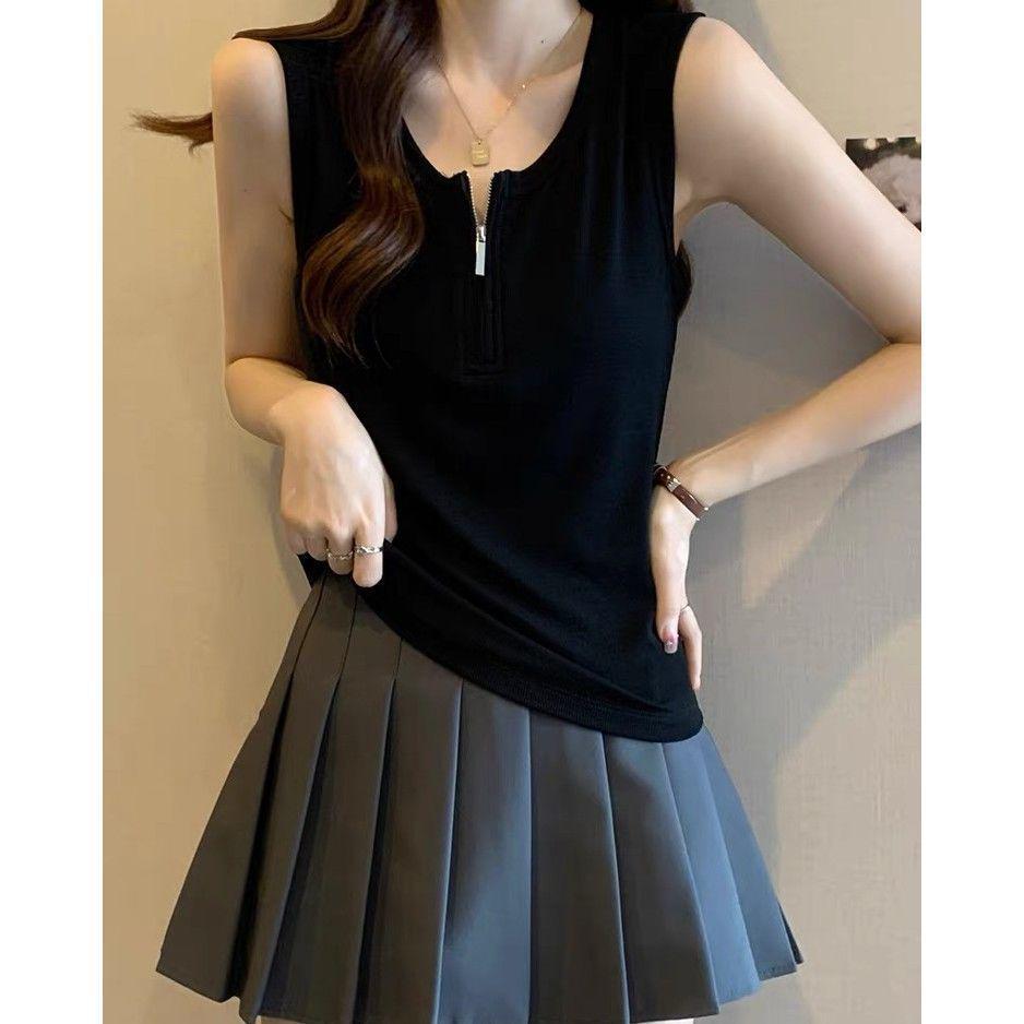 Women s Slim Fit Sleeveless Zipper Strap Tank Top - 95% Cotton, Plus Size, 2026 Spring/Summer Collection M (40-50 kg)
Women s Slim Fit Sleeveless Zipper Strap Tank Top - 95% Cotton, Plus Size, 2026 Spring/Summer Collection M (40-50 kg)