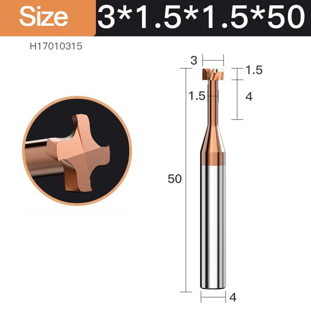 Твердосплавная фреза для Т-образных пазов, 4 зуба, фреза для пазов, новая фреза с ЧПУ D3x1.5Hxd1.5x4D
Твердосплавная фреза для Т-образных пазов, 4 зуба, фреза для пазов, новая фреза с ЧПУ D3x1.5Hxd1.5x4D