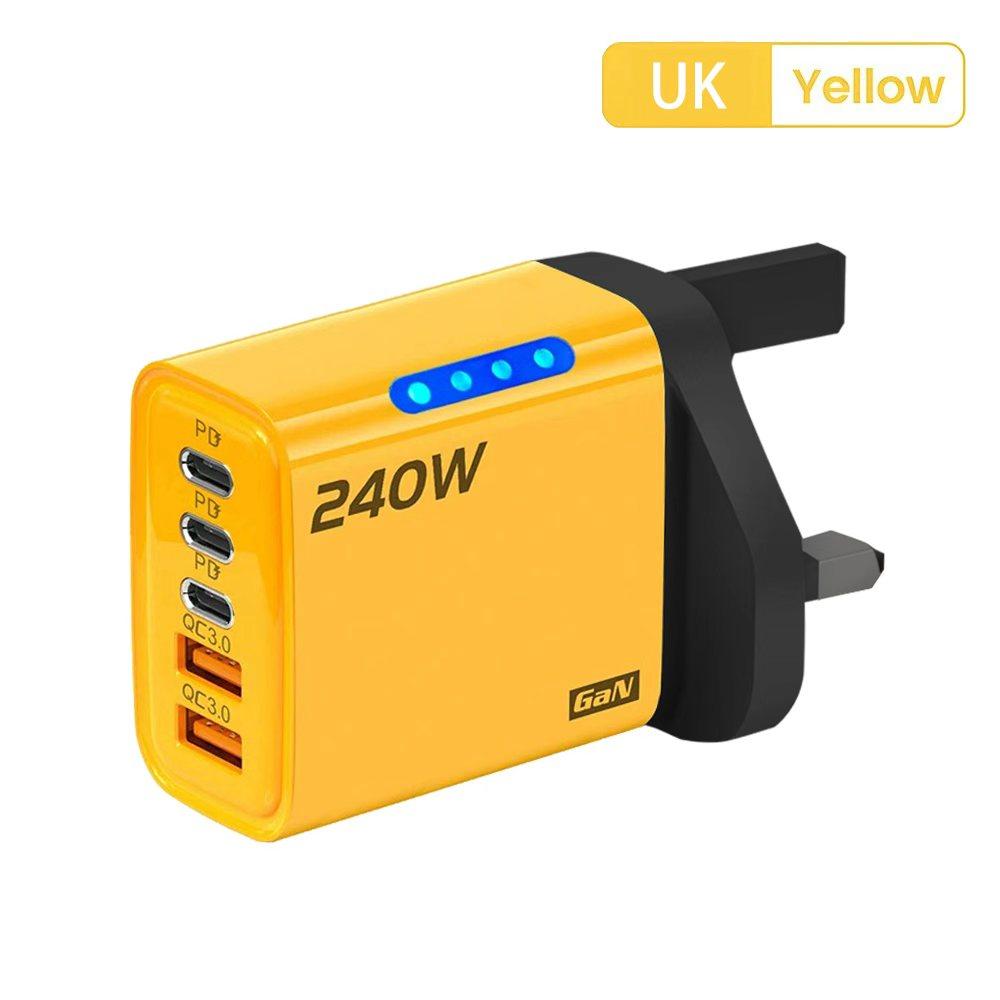 240W 5 Ports USB C PD Wall Charger Type C QC 3.0 USB Phone Chargers Fast Charging Adapter For iPhone 16 15 Samsung Xiaomi Huawei
240W 5 Ports USB C PD Wall Charger Type C QC 3.0 USB Phone Chargers Fast Charging Adapter For iPhone 16 15 Samsung Xiaomi Huawei