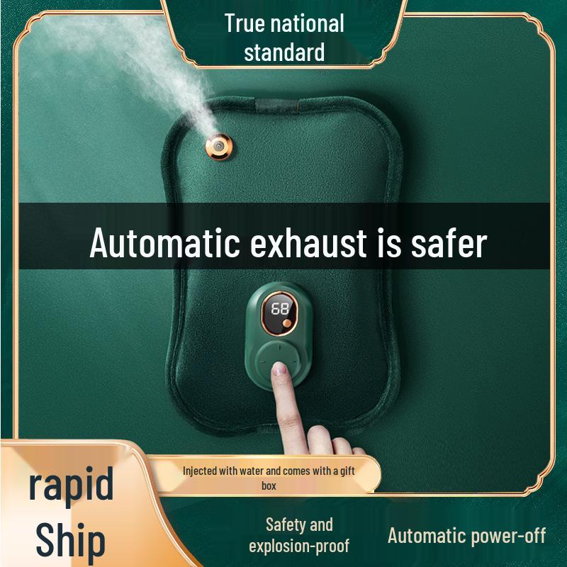 Rechargeable Explosion-Proof Electric Hot Water Bottle & Hand Warmer for Belly and Waist.
Rechargeable Explosion-Proof Electric Hot Water Bottle & Hand Warmer for Belly and Waist.