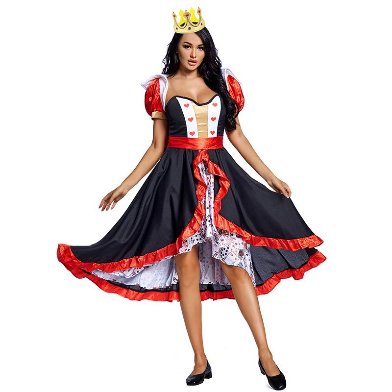 Red Queen Costume with Cape - Halloween Stage Performance Skirt & Poker Card Print Large
Red Queen Costume with Cape - Halloween Stage Performance Skirt & Poker Card Print Large