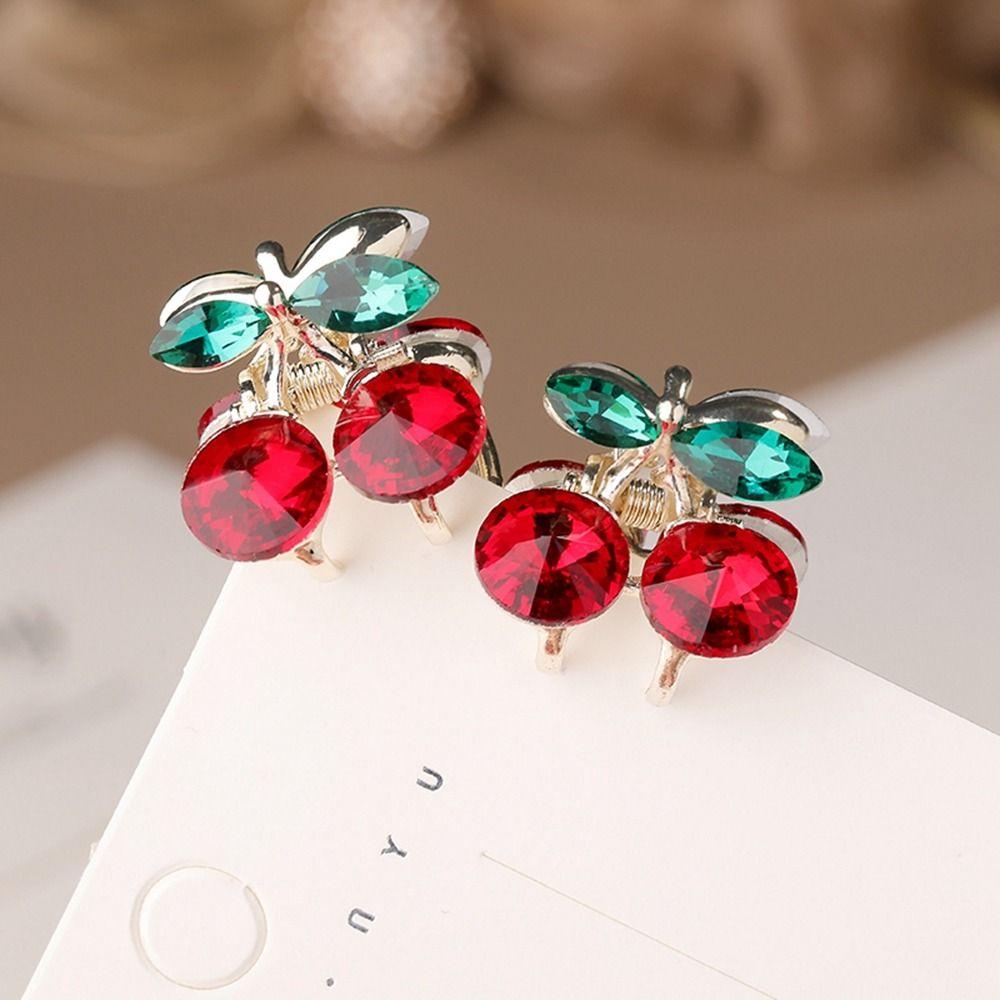 Diamond Mini Korean Style Headwear Female Hair Accessories Cherry Hair Claw Rhinestone Hairpin
Diamond Mini Korean Style Headwear Female Hair Accessories Cherry Hair Claw Rhinestone Hairpin