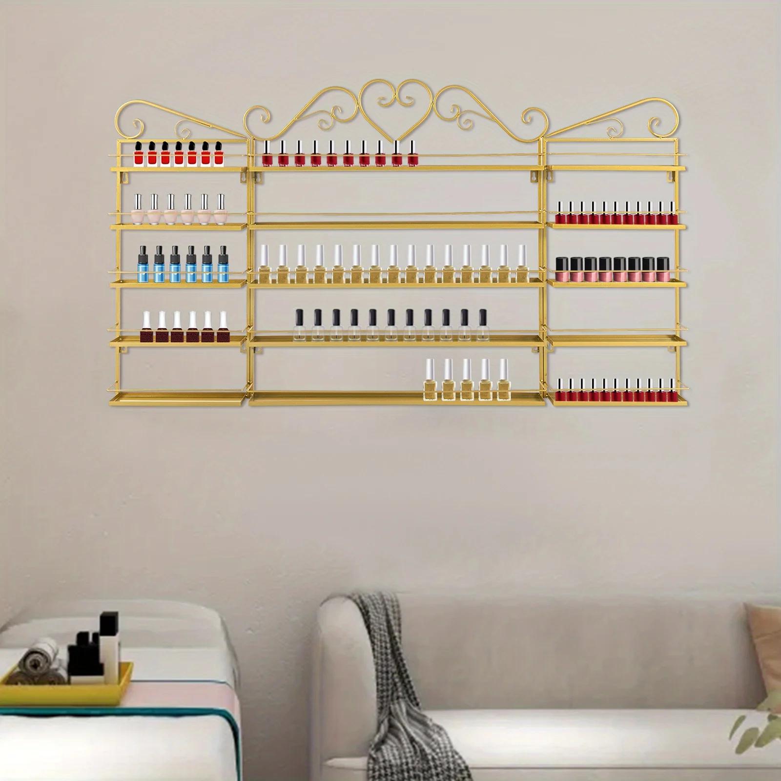 Five-Layer Wrought Iron Wall Nail Art Display Rack Set of Three - Gold, High-Quality, Durable United States
Five-Layer Wrought Iron Wall Nail Art Display Rack Set of Three - Gold, High-Quality, Durable United States