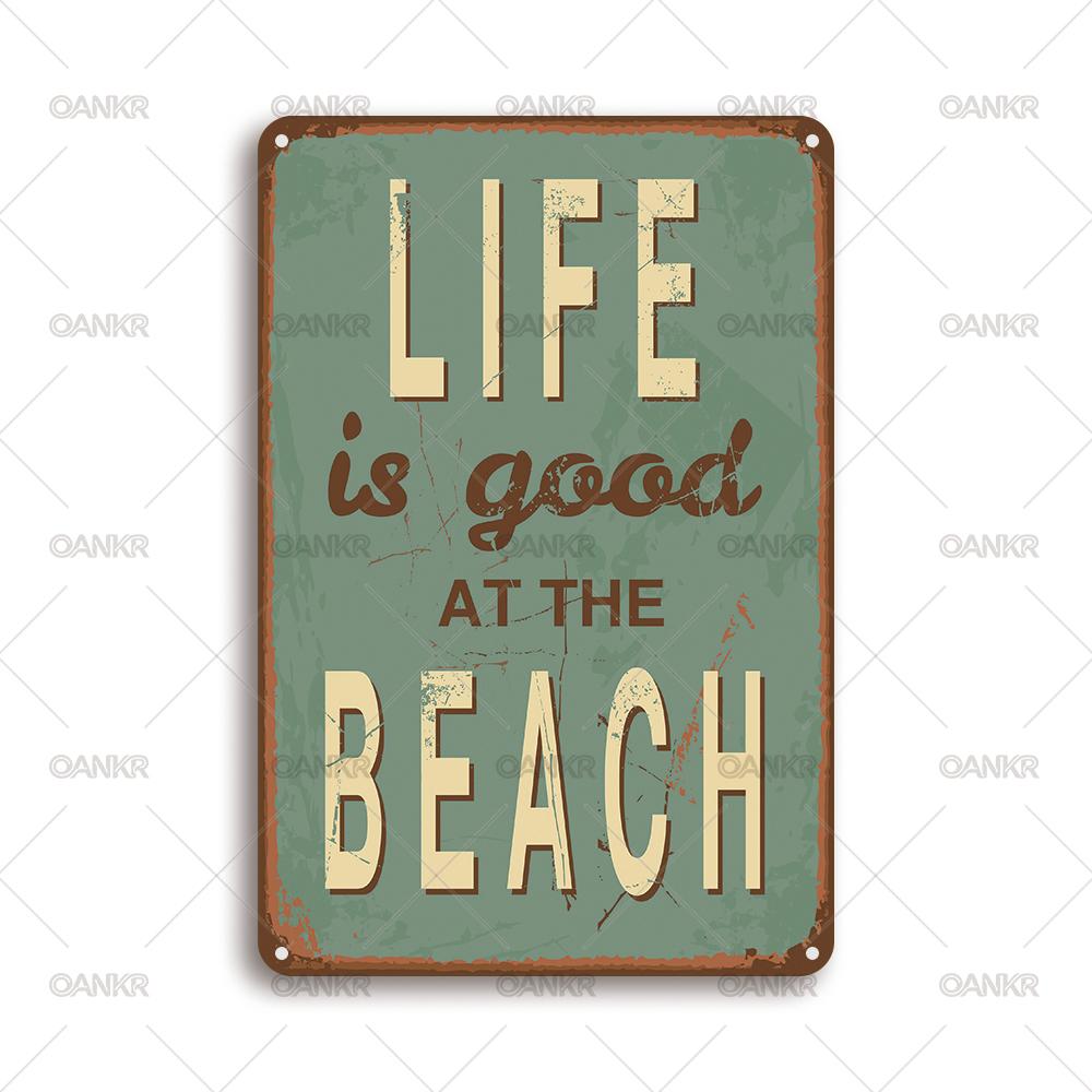 Vintage Art Wall Poster Metal Tin Sign Life Is Good At The Beach Retro Metal Signs for Man Cave Bathroom Home Wall Decor Plaque 20x30cm(7.8x11.8inch)
Vintage Art Wall Poster Metal Tin Sign Life Is Good At The Beach Retro Metal Signs for Man Cave Bathroom Home Wall Decor Plaque 20x30cm(7.8x11.8inch)