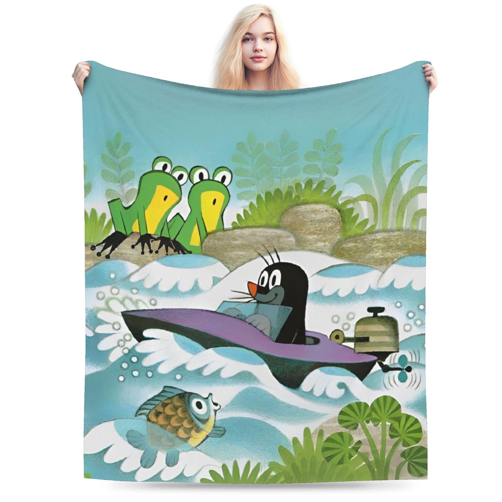 The Little Mole Rain Coral Fleece Plush Throw Blankets Cartoon Friends Together Blankets for Sofa Car Super Soft Bed Rug 75x90cm
The Little Mole Rain Coral Fleece Plush Throw Blankets Cartoon Friends Together Blankets for Sofa Car Super Soft Bed Rug 75x90cm