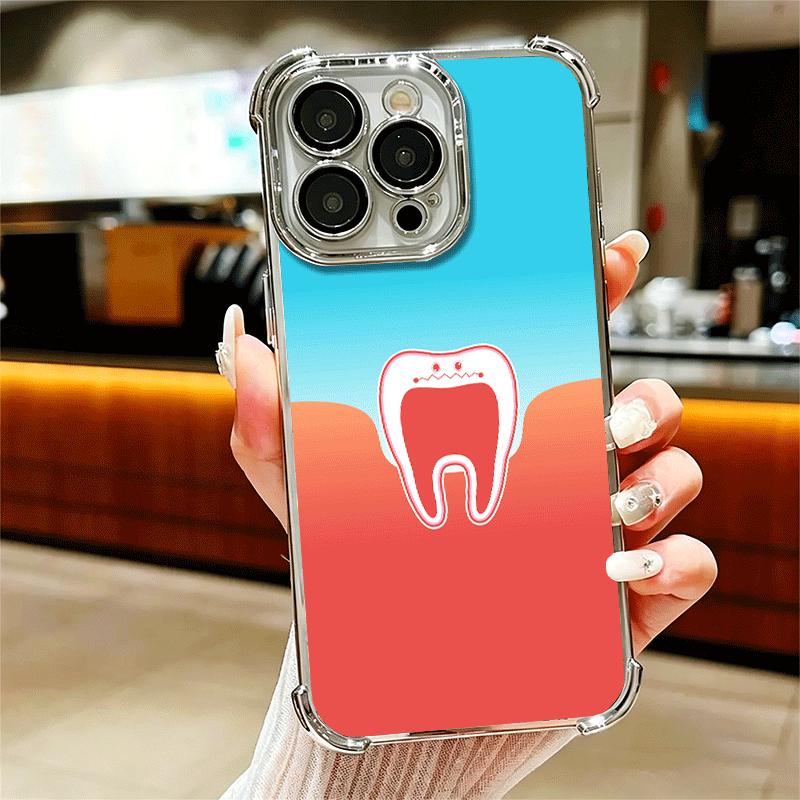 Tooth Dentist Pattern Plating Phone Case For Iphone 16 17 Pro Max Air 16E 14 15 Plus 12 13 Mini Anti-Fall Airabag Cover iPhone 16 Pro Max
Tooth Dentist Pattern Plating Phone Case For Iphone 16 17 Pro Max Air 16E 14 15 Plus 12 13 Mini Anti-Fall Airabag Cover iPhone 16 Pro Max