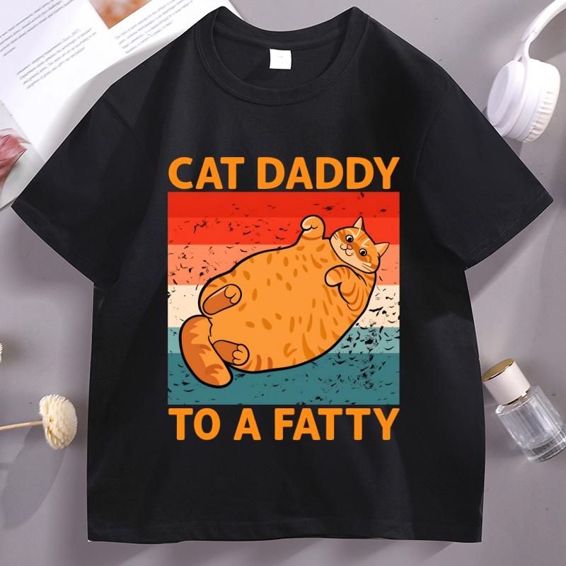 Cat Daddy To A Fatty Funny T-Shirt Fathers Cat Lover Tee Retro Cotton Short Sleeve T-shirt Streetwear Round Neck Breathable Top 5XL різнокольоровий
Cat Daddy To A Fatty Funny T-Shirt Fathers Cat Lover Tee Retro Cotton Short Sleeve T-shirt Streetwear Round Neck Breathable Top 5XL різнокольоровий