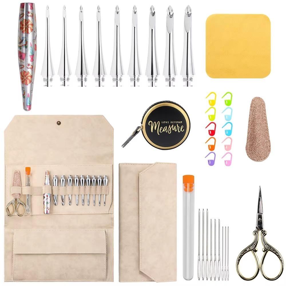 34 PCS Aluminum Circular Knitting Needle Interchangeable Crochet Accessories Home бежевий
34 PCS Aluminum Circular Knitting Needle Interchangeable Crochet Accessories Home бежевий