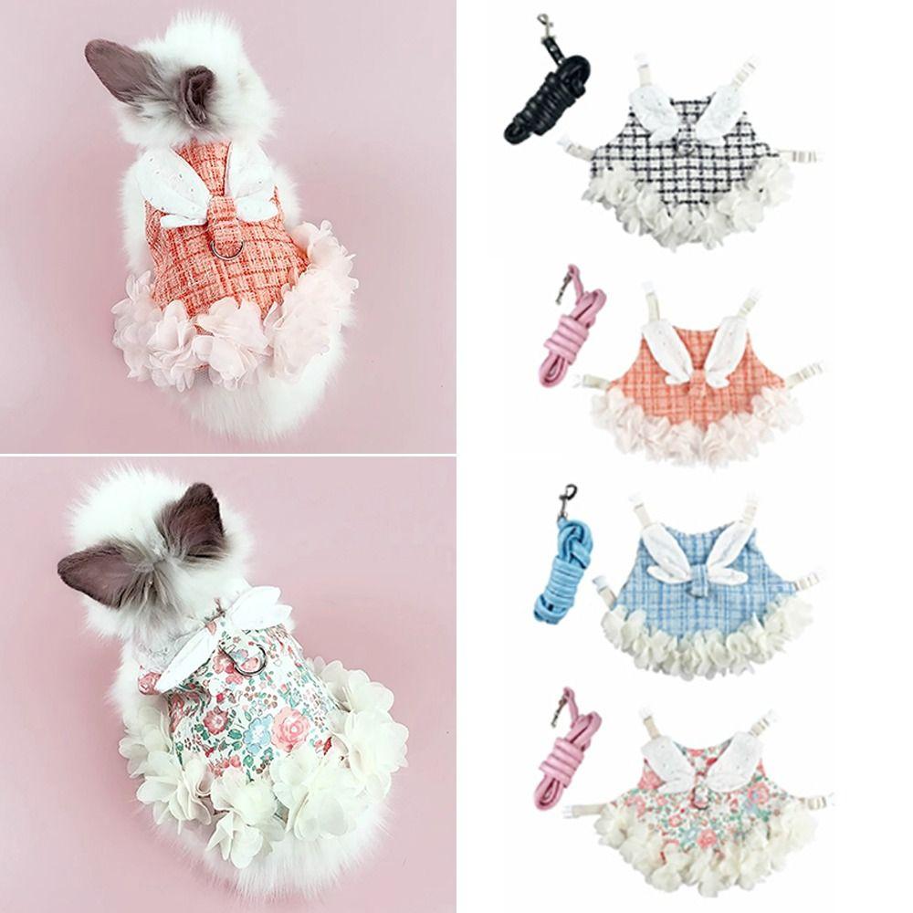 Princess Style Bunny Chinchillas Suit Breathable Pet Harnesses and Leash Set Little Animals 4# - M
Princess Style Bunny Chinchillas Suit Breathable Pet Harnesses and Leash Set Little Animals 4# - M
