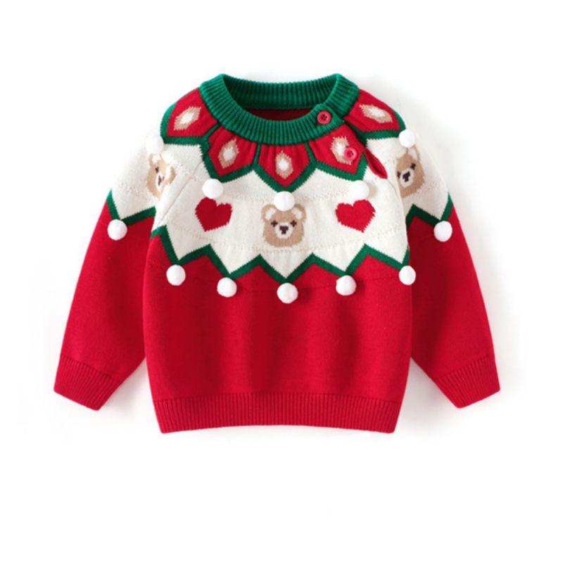 Children s Knitted Sweater Bear Pattern Round Neck Top Autumn And Winter Kids Sweater 120
Children s Knitted Sweater Bear Pattern Round Neck Top Autumn And Winter Kids Sweater 120