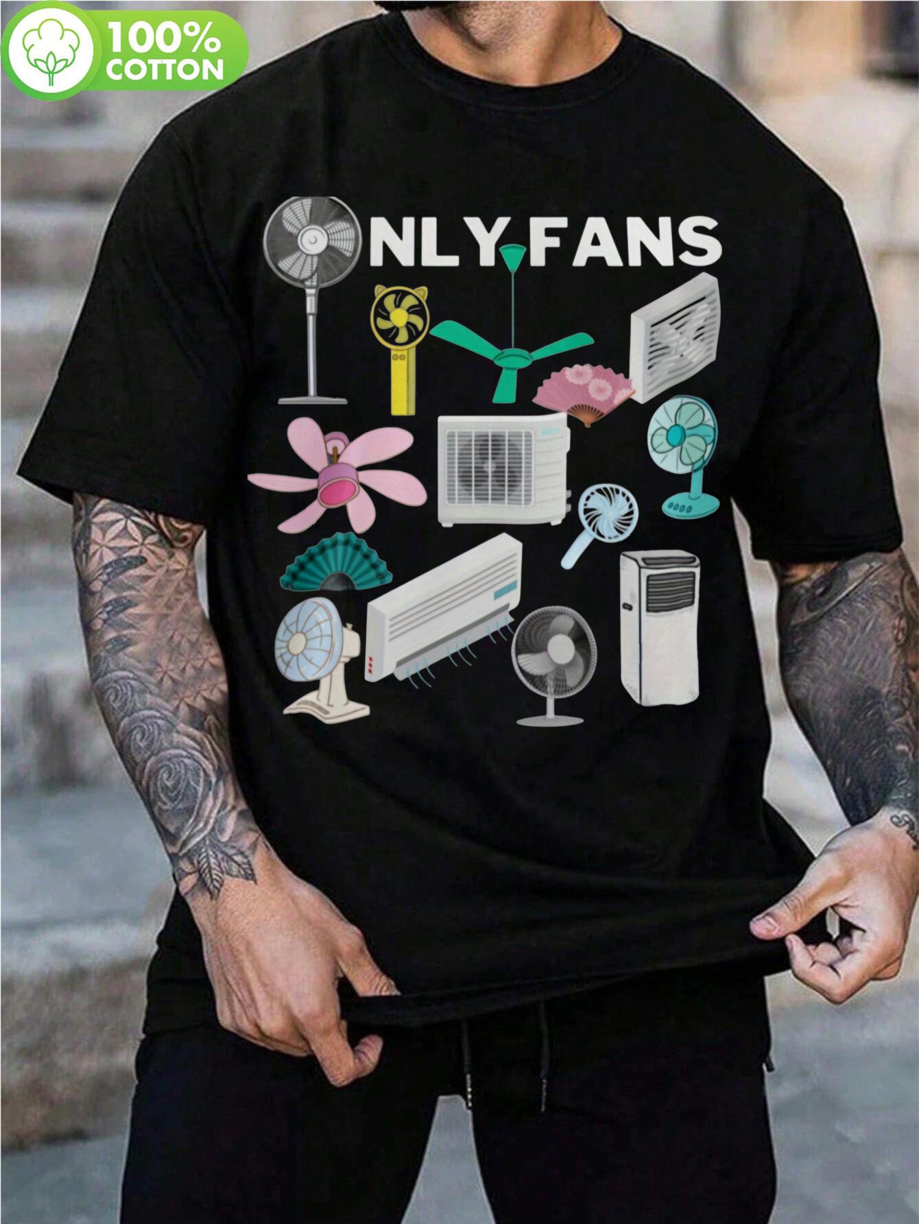 MANY FANS 180GSM Cotton T-shirt - Black Casual Graphic Tee with ONLY FANS Text & Fan Illustrations XL
MANY FANS 180GSM Cotton T-shirt - Black Casual Graphic Tee with ONLY FANS Text & Fan Illustrations XL