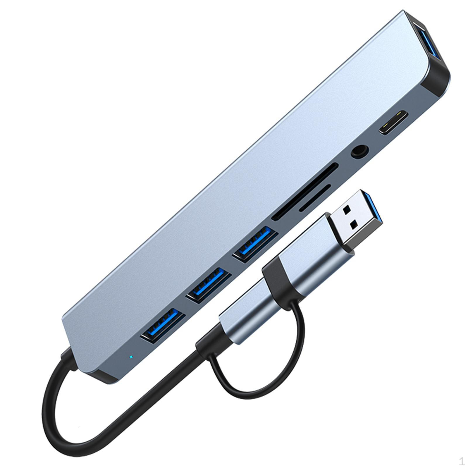 Адаптер-концентратор USB типа C, док-станция для ноутбука, порт USB3.0 из алюминиевого сплава 8 в 1
Адаптер-концентратор USB типа C, док-станция для ноутбука, порт USB3.0 из алюминиевого сплава 8 в 1