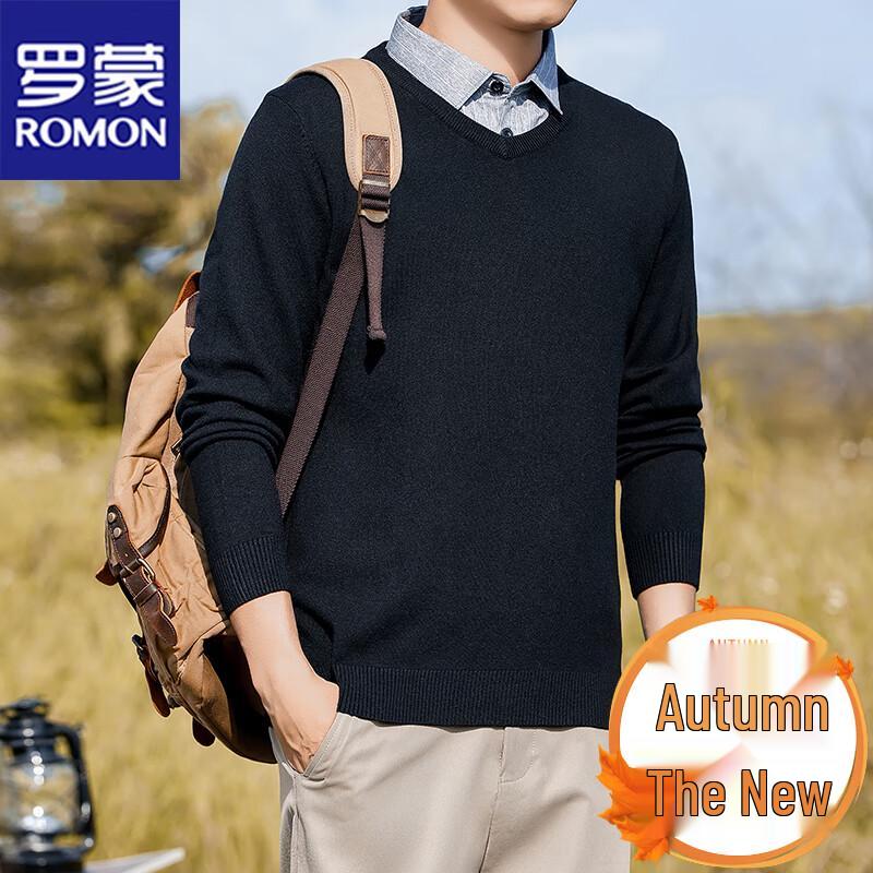 ROMON Men s Faux 2-Piece Long Sleeve Knit Sweater M
ROMON Men s Faux 2-Piece Long Sleeve Knit Sweater M