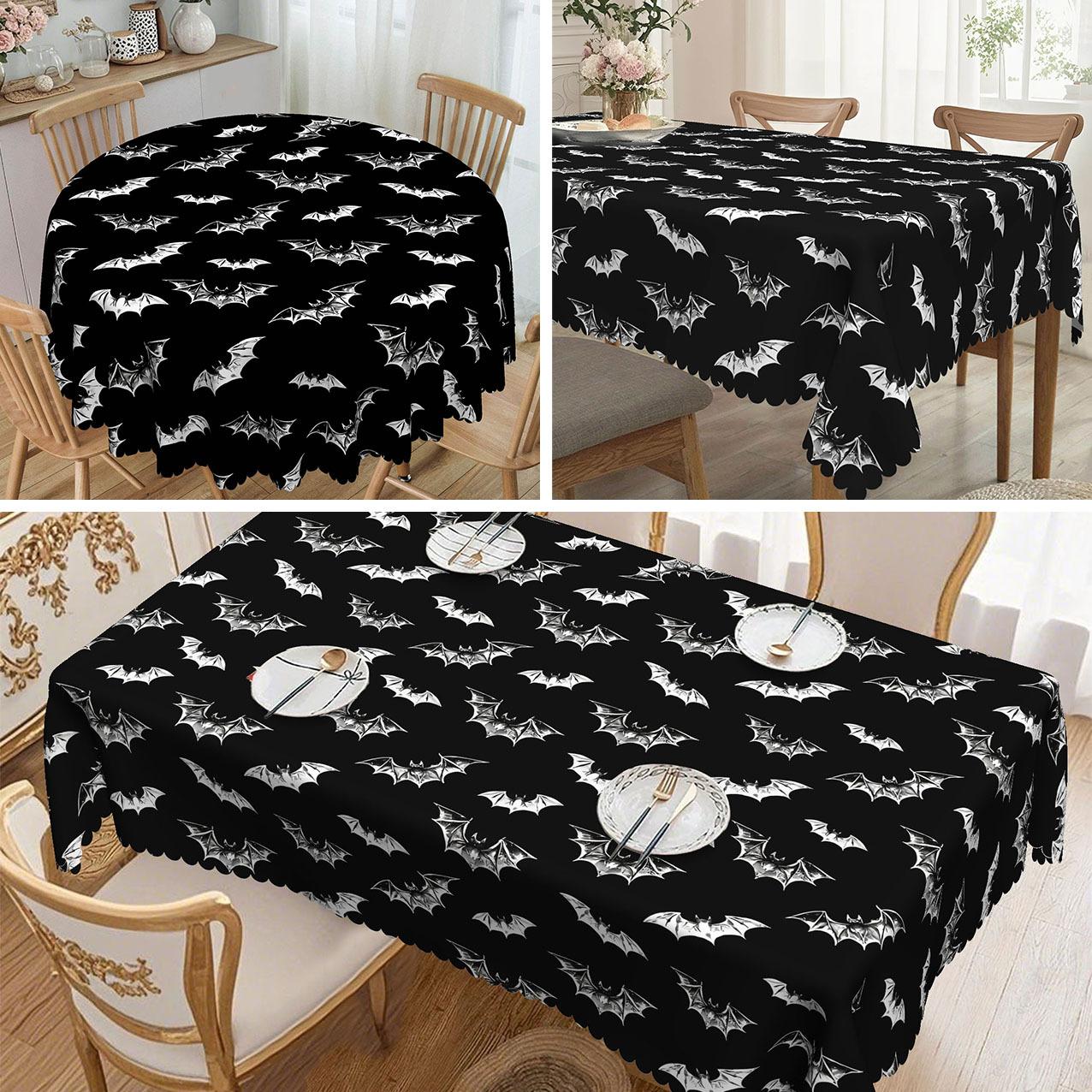 1 Piece Halloween Bat Pattern Table Tablecloth, Reusable Tablecloth For Kitchen Tables round tablecloth-152x152cm
1 Piece Halloween Bat Pattern Table Tablecloth, Reusable Tablecloth For Kitchen Tables round tablecloth-152x152cm