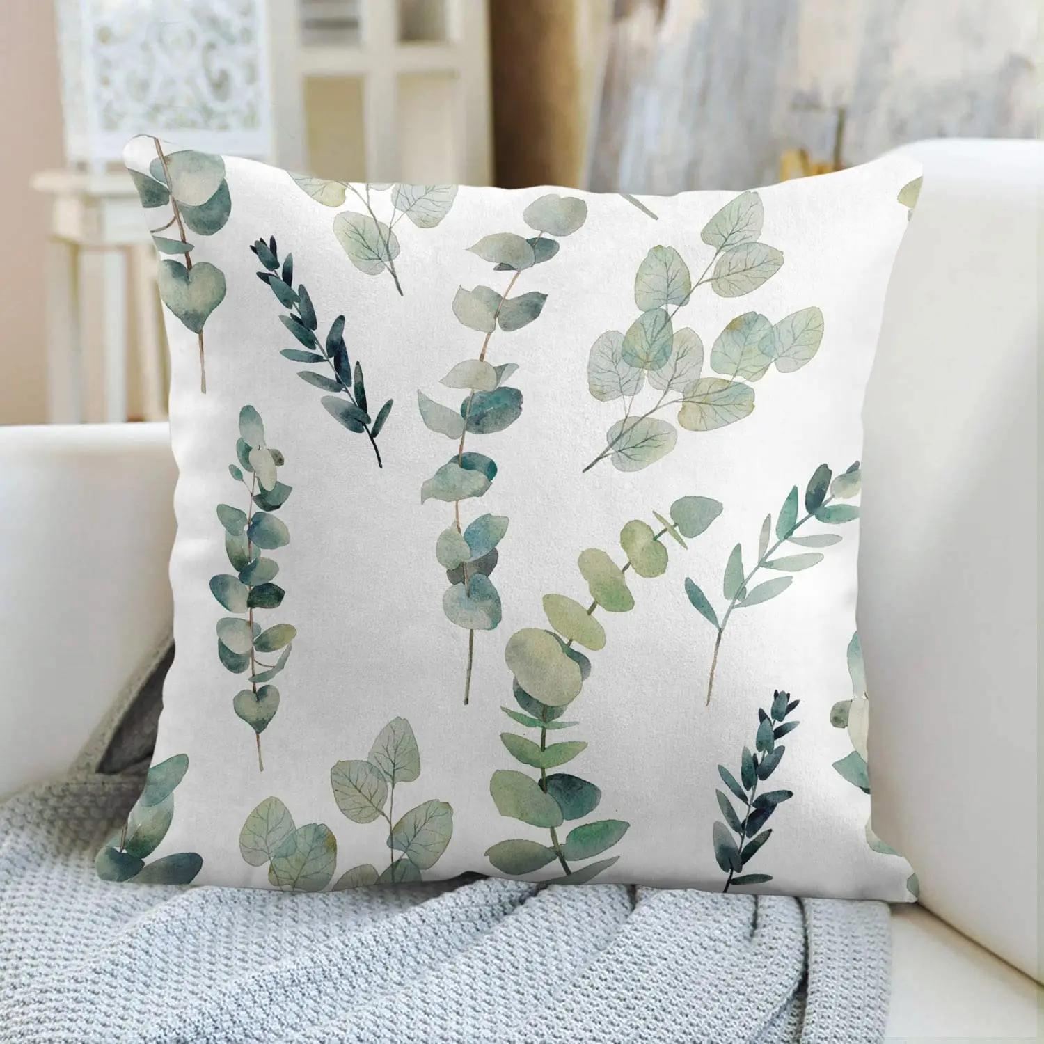 Cushion Covers Green Leaf Watercolor Eucalyptus Branches Hand Floral with Plant Objects on White Natural Greenery Twig 30x30cm білий
Cushion Covers Green Leaf Watercolor Eucalyptus Branches Hand Floral with Plant Objects on White Natural Greenery Twig 30x30cm білий