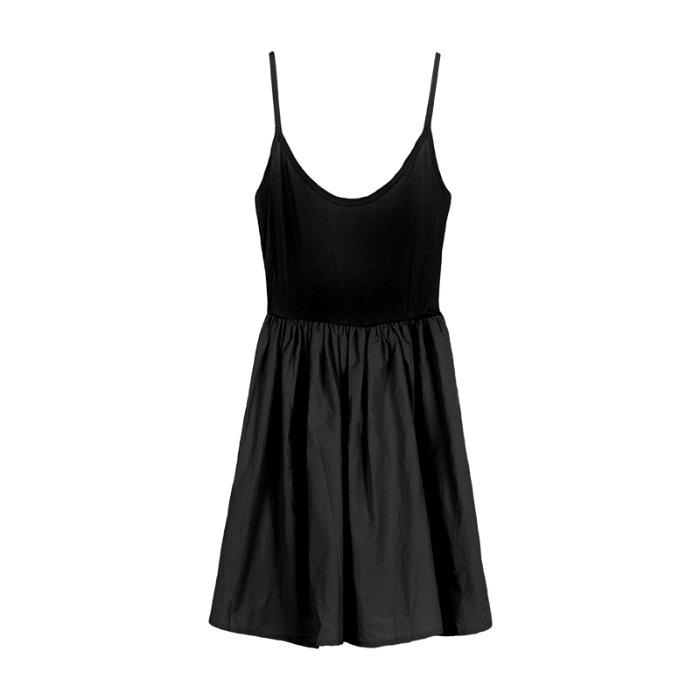 Small suspender skirt women s splicing dress summer small black dress waist thin A-shaped skirt backless short skirt S чёрный
Small suspender skirt women s splicing dress summer small black dress waist thin A-shaped skirt backless short skirt S чёрный