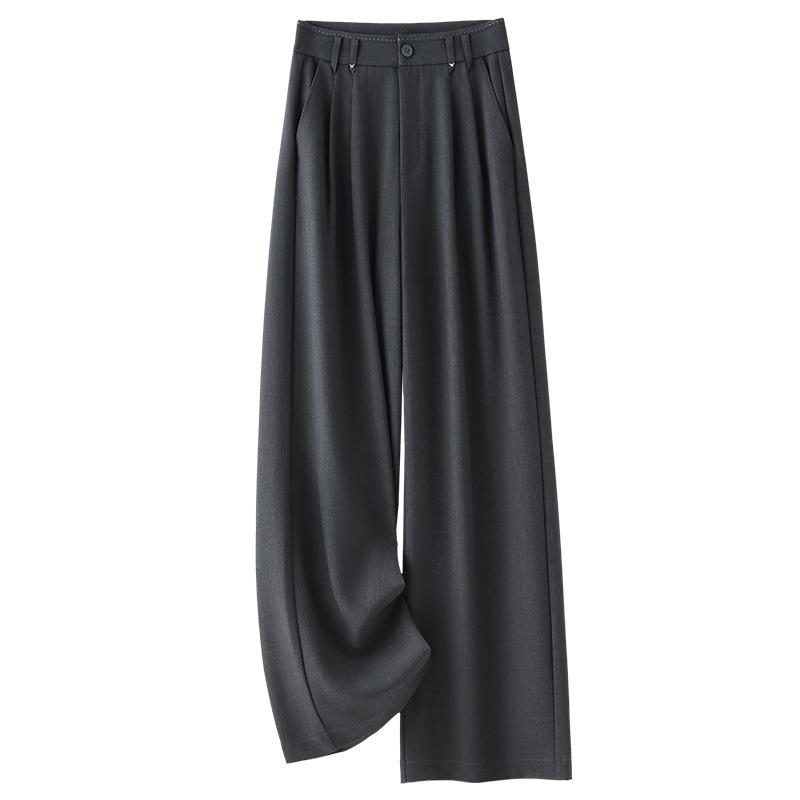 2025 Women s Gray Wide-Leg Floor-Length Pants - Summer Slimming, Loose Fit with a Drapey High-End Feel 2XL
2025 Women s Gray Wide-Leg Floor-Length Pants - Summer Slimming, Loose Fit with a Drapey High-End Feel 2XL