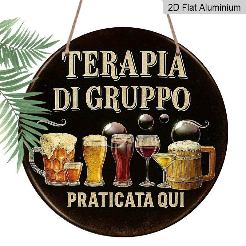 2D Flat - 1pc 2D Flat, 7.87*7.87 Inch Round French Aluminum Sign, Group Therapy Retro Decorative Plaque, Bar Party Decorative Sign, Suitable for 1pc
2D Flat - 1pc 2D Flat, 7.87*7.87 Inch Round French Aluminum Sign, Group Therapy Retro Decorative Plaque, Bar Party Decorative Sign, Suitable for 1pc