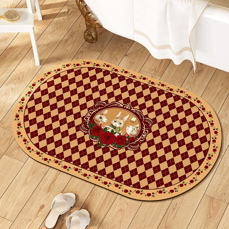 Year of The Rabbit Diatom Mud New Year Bathroom Floor Mat High-quality Foot Mat Household Carpet Toilet Water Absorption Bathroom Anti-slip Mat 40 * 60cm
Year of The Rabbit Diatom Mud New Year Bathroom Floor Mat High-quality Foot Mat Household Carpet Toilet Water Absorption Bathroom Anti-slip Mat 40 * 60cm