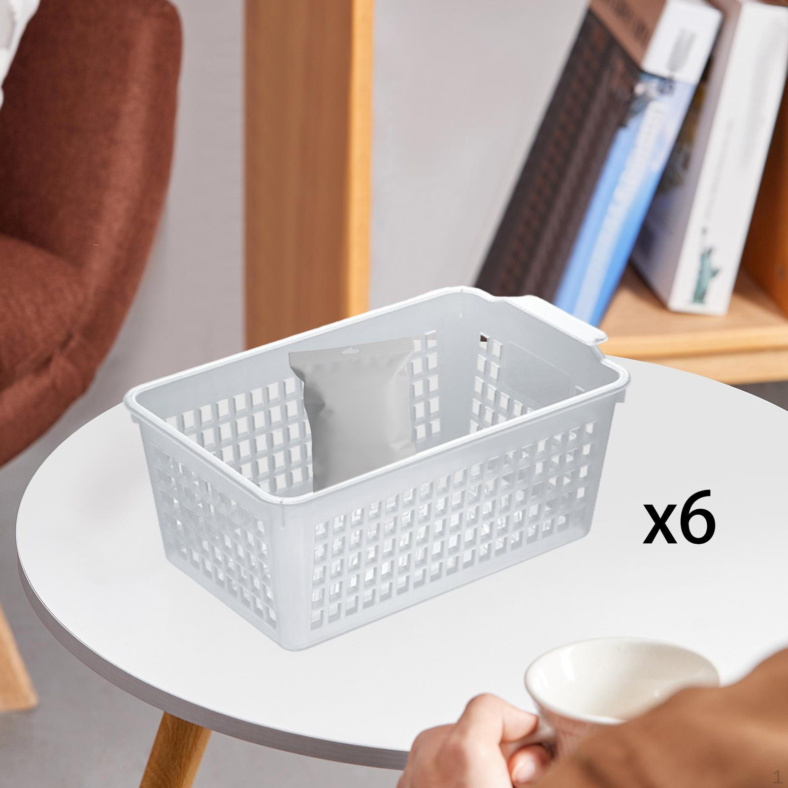 6 Pieces Desktop Storage Basket Bins Mesh Decorative Trays Makeup Organizers for Living Room чистий
6 Pieces Desktop Storage Basket Bins Mesh Decorative Trays Makeup Organizers for Living Room чистий
