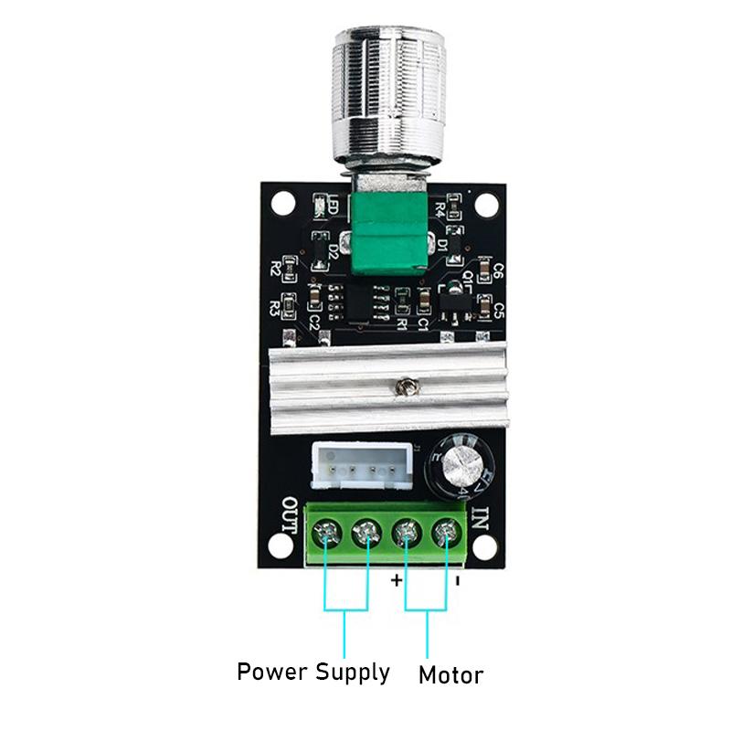 DC 6V 12V 24V 28V 3A PWM Контролер швидкості двигуна Регульована швидкість Драйвер двигуна постійного струму Перемикач прямого реверсу
DC 6V 12V 24V 28V 3A PWM Контролер швидкості двигуна Регульована швидкість Драйвер двигуна постійного струму Перемикач прямого реверсу