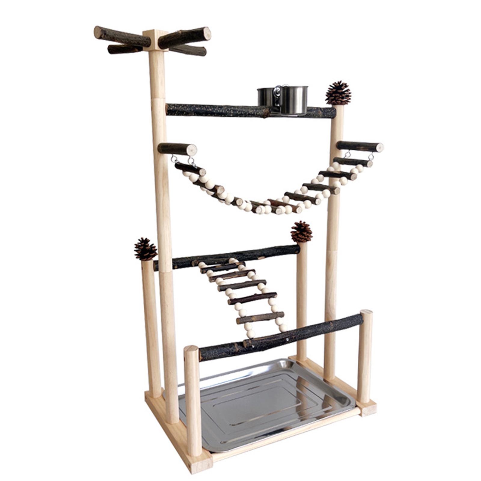 Прочная подставка для тренировки попугаев из натурального дерева со съемным подносом, лестницей для лазания и вращающейся жердочкой для крупных птиц для упражнений и игр
Прочная подставка для тренировки попугаев из натурального дерева со съемным подносом, лестницей для лазания и вращающейся жердочкой для крупных птиц для упражнений и игр