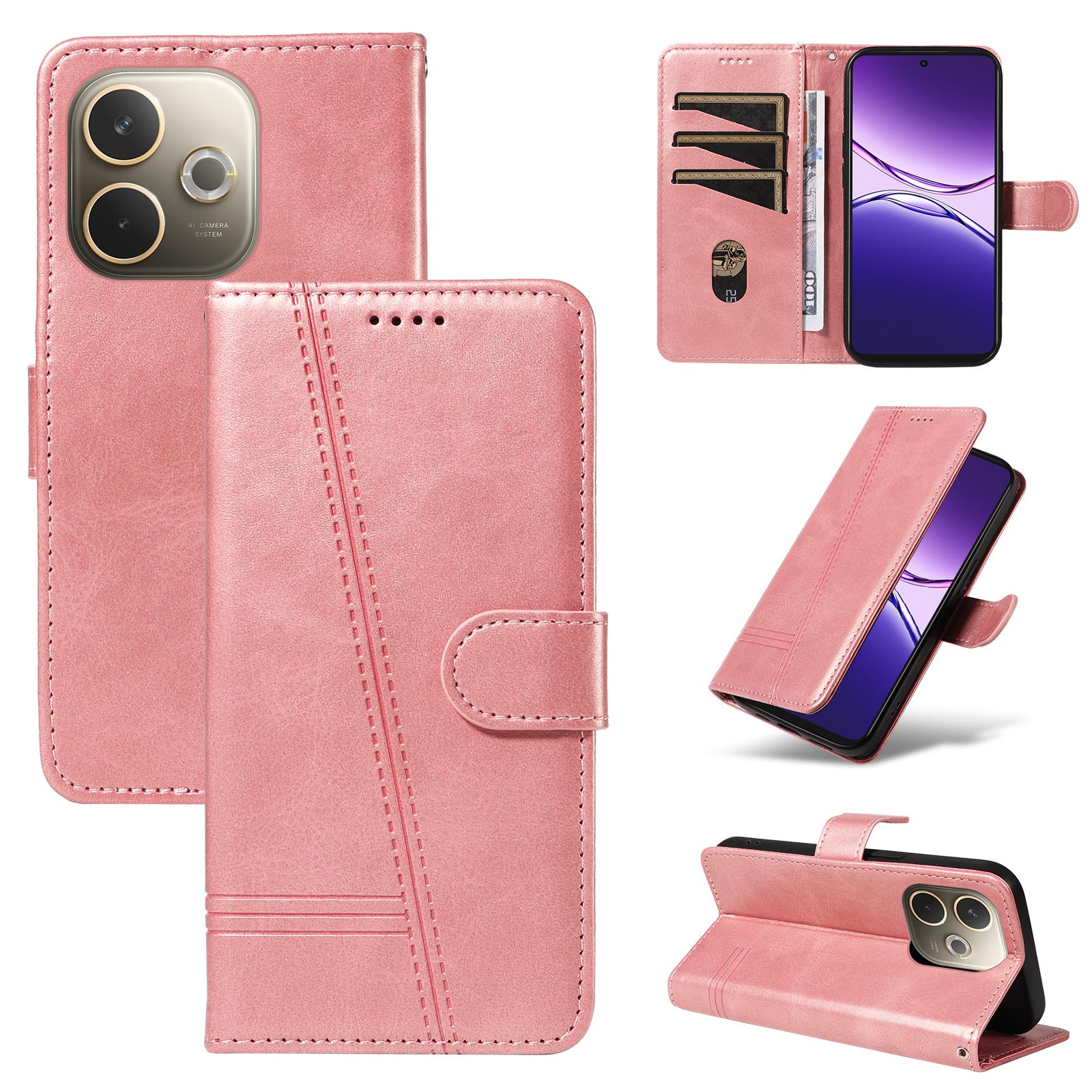 For Oppo A5 Pro 5G Wallet Case T-Shape Lines Leather Phone Cover Stand Rose Gold
For Oppo A5 Pro 5G Wallet Case T-Shape Lines Leather Phone Cover Stand Rose Gold