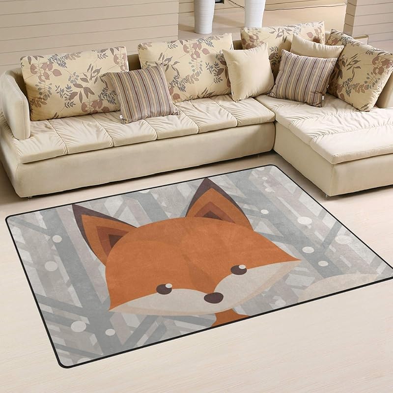 Lightweight Printed Area Rug Carpet Decorative Contemporary Cartoon Fox Pattern Water-Repellent Fade Resistant for Living Room Bedroom 60x39 Inches 31x20 inch
Lightweight Printed Area Rug Carpet Decorative Contemporary Cartoon Fox Pattern Water-Repellent Fade Resistant for Living Room Bedroom 60x39 Inches 31x20 inch