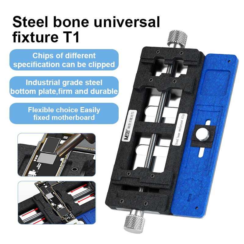 MaAnt T1 Steel Universal Fixture for Mobile Phone Main Board Repair PCB Holder NAND CPU IC Chip Fixing Clamp Motherboard Jig
MaAnt T1 Steel Universal Fixture for Mobile Phone Main Board Repair PCB Holder NAND CPU IC Chip Fixing Clamp Motherboard Jig