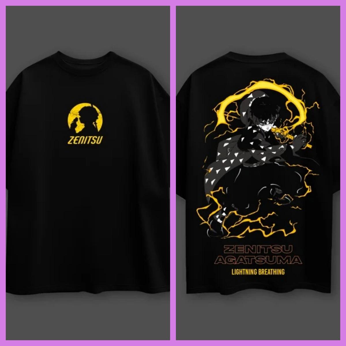 Demon Slayer Anime Zenitsu Agatsuma Oversized Black Tshirt Men and Women Breathable High Quality Y2K Short Sleeve Summer Tees XL
Demon Slayer Anime Zenitsu Agatsuma Oversized Black Tshirt Men and Women Breathable High Quality Y2K Short Sleeve Summer Tees XL