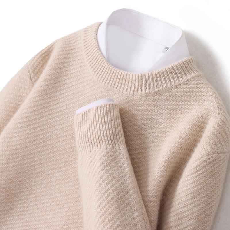 Men s Cashmere Wool Round Neck Knit Sweater - Business Casual Loose Fit Small
Men s Cashmere Wool Round Neck Knit Sweater - Business Casual Loose Fit Small