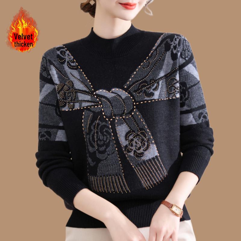 Mom s Winter Velvet Sweater: Fleece-Lined, Thick Knit High Neck for Middle-Aged & Elderly Women XL 90-105 lbs
Mom s Winter Velvet Sweater: Fleece-Lined, Thick Knit High Neck for Middle-Aged & Elderly Women XL 90-105 lbs
