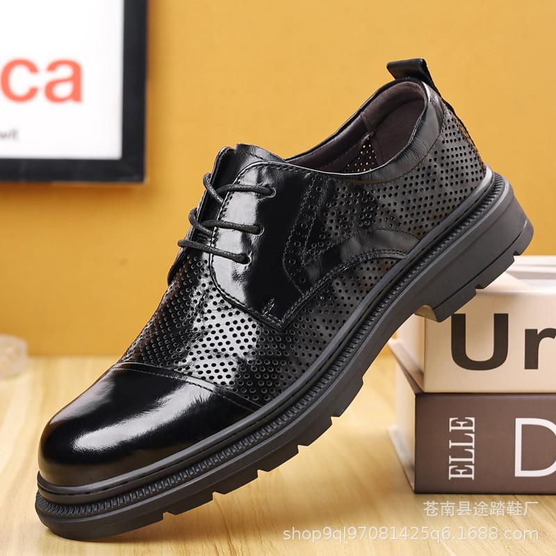 The first layer of cowhide hollow men s leather hole shoes sandals fashion versatile business casual shoes summer factory direct sales 38
The first layer of cowhide hollow men s leather hole shoes sandals fashion versatile business casual shoes summer factory direct sales 38