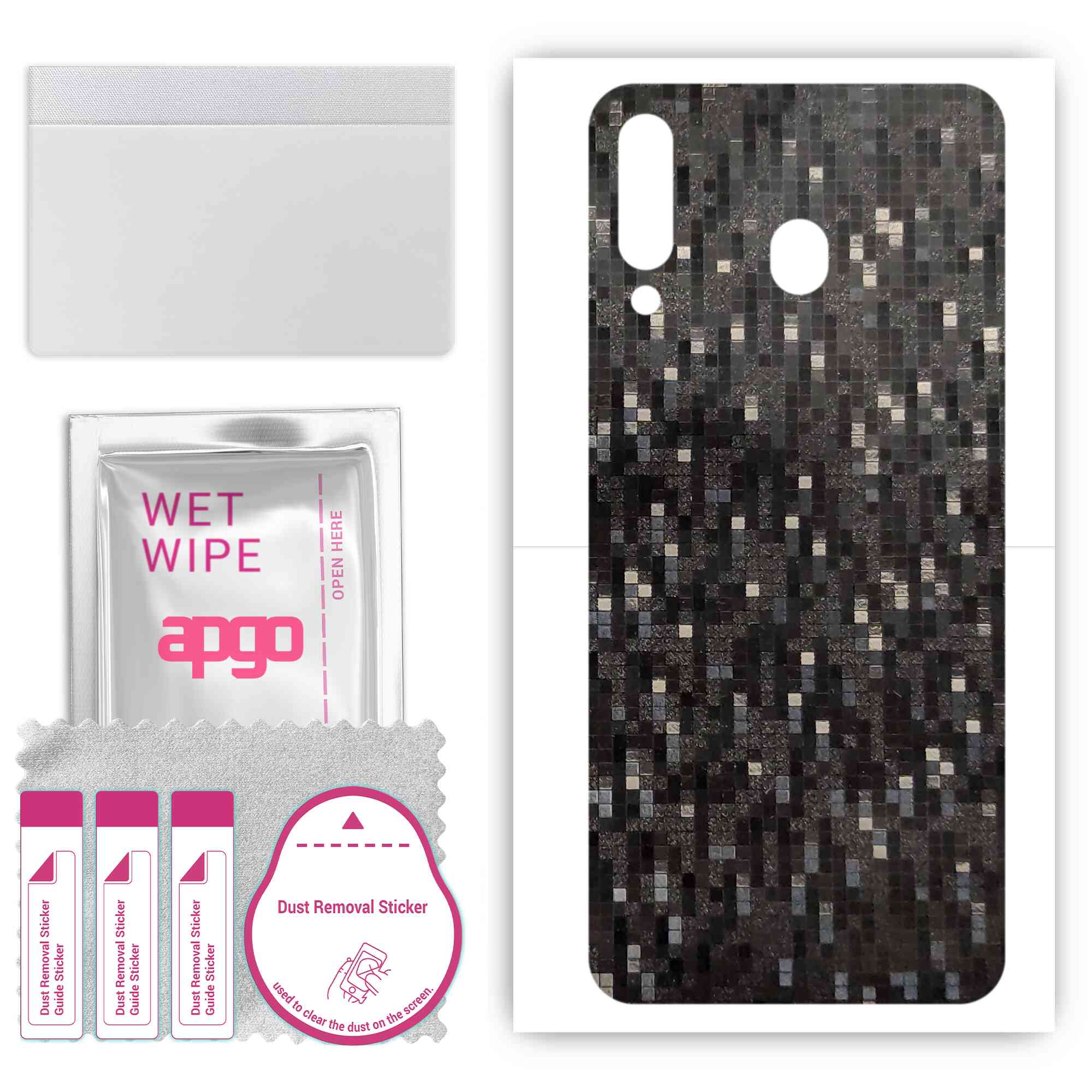 Apgo Protective Skin Sticker для задньої панелі, сумісний із Samsung Galaxy M30 A40s, Wrap Film, Foil, Vinyl - Pattern Carbon Black Pixel
Apgo Protective Skin Sticker для задньої панелі, сумісний із Samsung Galaxy M30 A40s, Wrap Film, Foil, Vinyl - Pattern Carbon Black Pixel