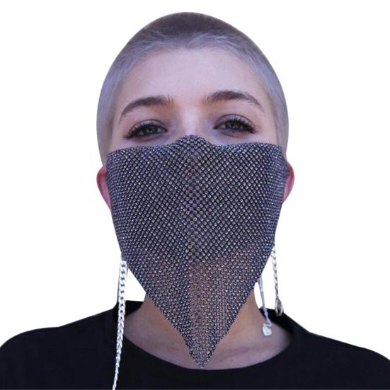 Women Sexy Reticulated Rhinestone Face Mouth Cover Night Club Party Veil Yashmak
Women Sexy Reticulated Rhinestone Face Mouth Cover Night Club Party Veil Yashmak