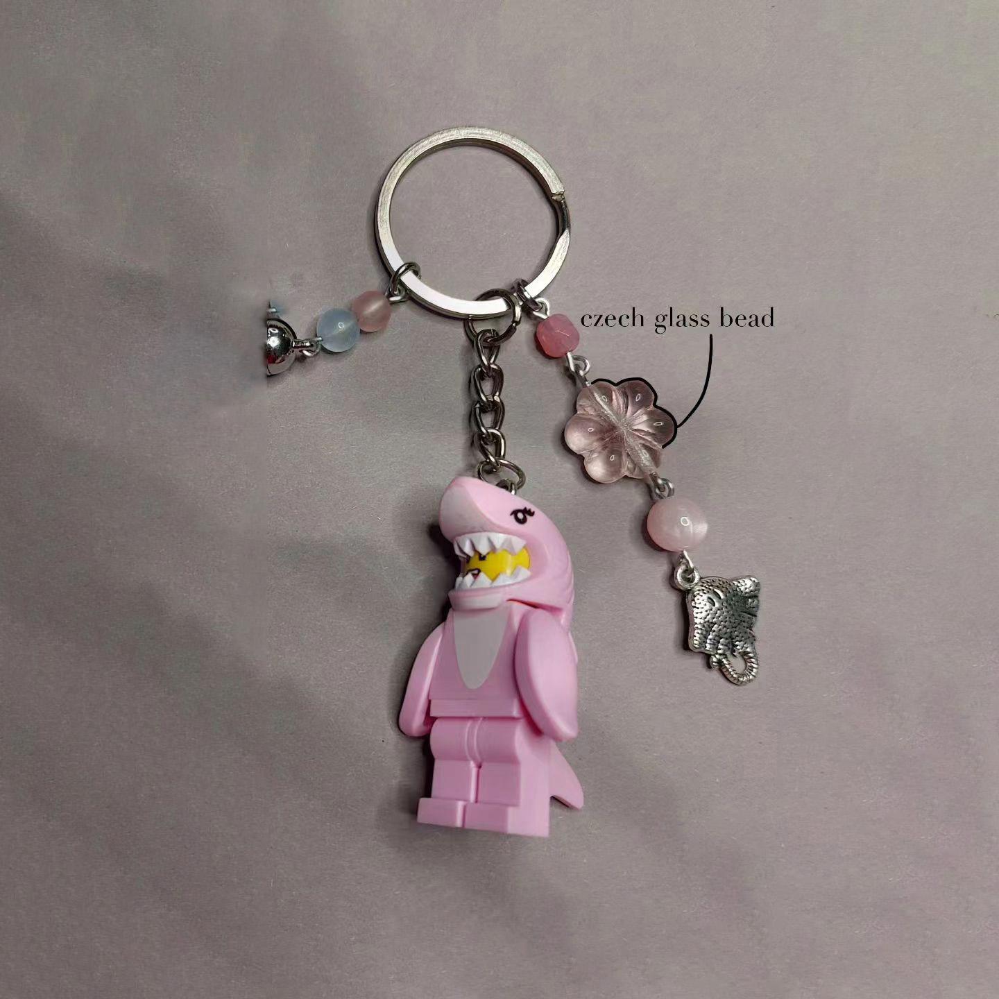 Креативний і милий будівельний блок мультяшний брелок-брелок у поєднанні з блакитно-рожевим подарунком у вигляді кажана-єдинорога рожевий
Креативний і милий будівельний блок мультяшний брелок-брелок у поєднанні з блакитно-рожевим подарунком у вигляді кажана-єдинорога рожевий