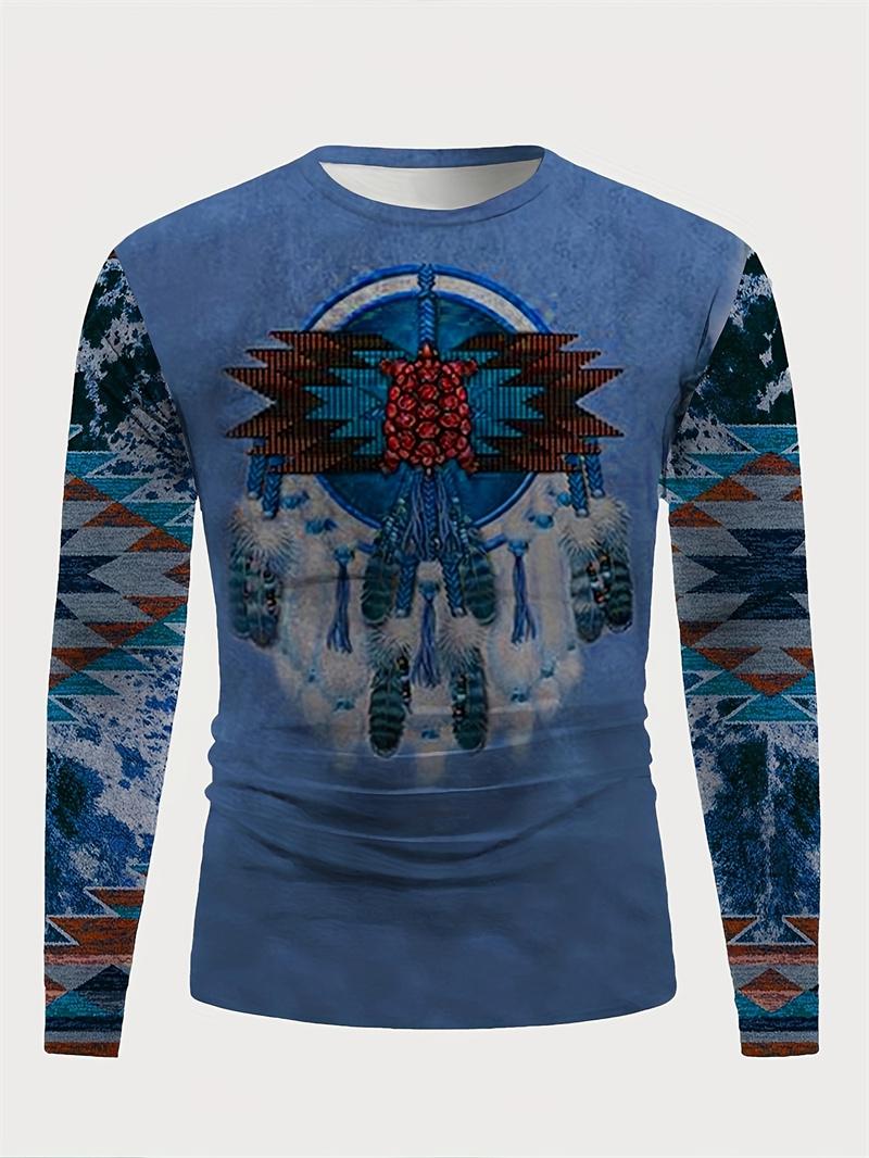 New 3d Ethnic Style Graphic Long Sleeve Tshirts For Men Spring 2024 Vintage Casual Crew Neck Tshirt Good Match Pullover Tops S
New 3d Ethnic Style Graphic Long Sleeve Tshirts For Men Spring 2024 Vintage Casual Crew Neck Tshirt Good Match Pullover Tops S