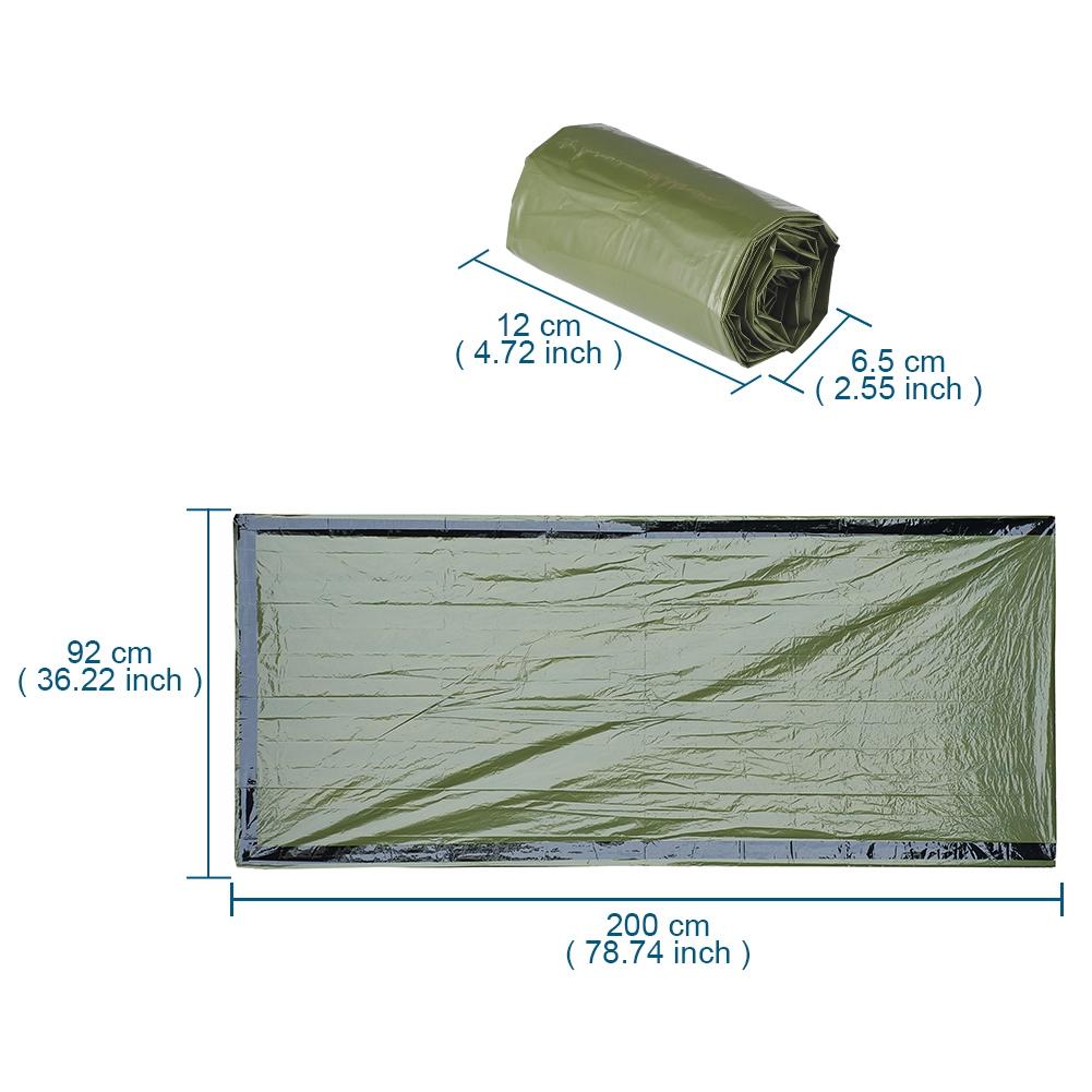 Waterproof Thermal Emergency Sleeping Bag with Whistle Bivy Sack Survival Blanket Bag Camping Outdoor Earthquake Self Rescure
Waterproof Thermal Emergency Sleeping Bag with Whistle Bivy Sack Survival Blanket Bag Camping Outdoor Earthquake Self Rescure