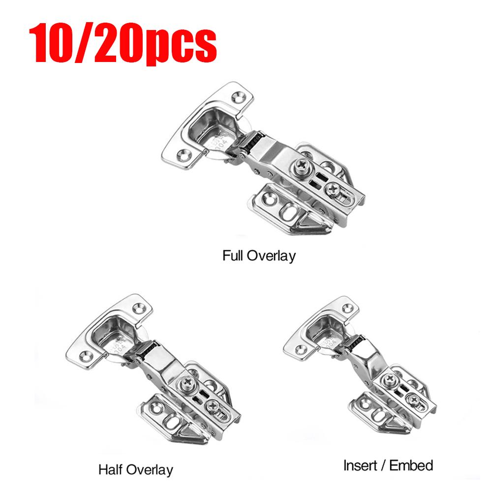 10/20pcs Stainless Steel Cabinet Door HingesDamper Buffer Soft Quiet Wardrobe Door Concealed Hinges with Screws
10/20pcs Stainless Steel Cabinet Door HingesDamper Buffer Soft Quiet Wardrobe Door Concealed Hinges with Screws