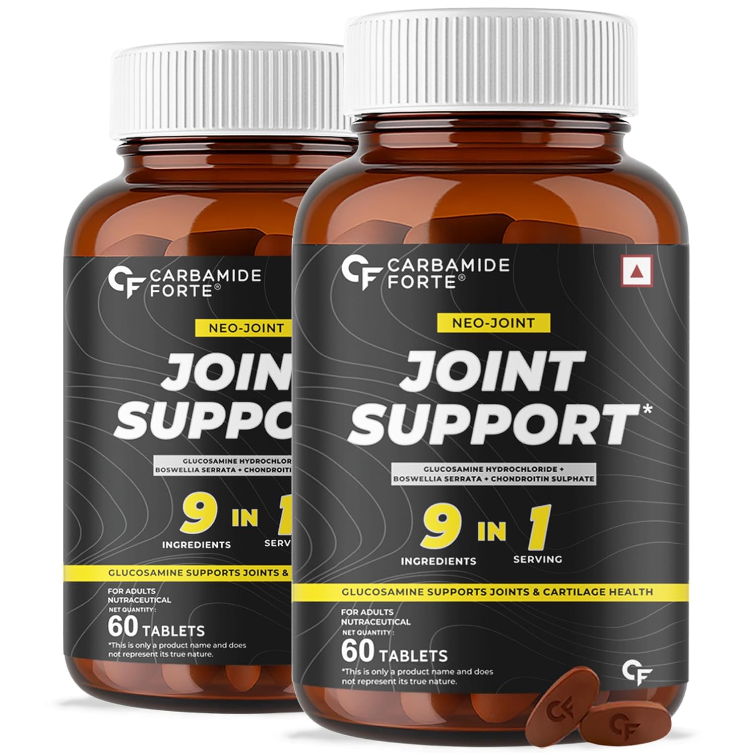Carbamide Forte Joint Support Supplement for Adults 1600mg Glucosamine 60 Tablets X Pack of 2 with Chondroitin
Carbamide Forte Joint Support Supplement for Adults 1600mg Glucosamine 60 Tablets X Pack of 2 with Chondroitin