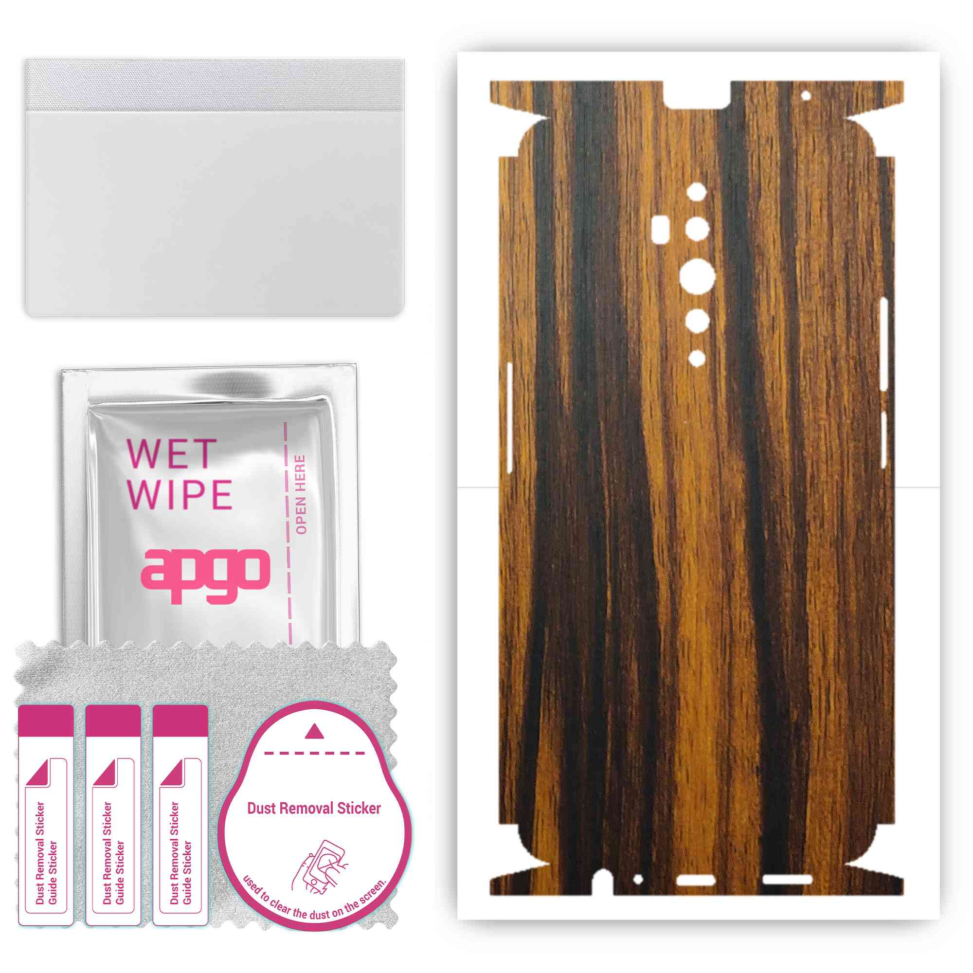 apgo Protective Skin Sticker for the back+sides compatible with Oppo Reno2 Z, Full Wrap Film, Foil, Vinyl - Pattern Tigerwood
apgo Protective Skin Sticker for the back+sides compatible with Oppo Reno2 Z, Full Wrap Film, Foil, Vinyl - Pattern Tigerwood