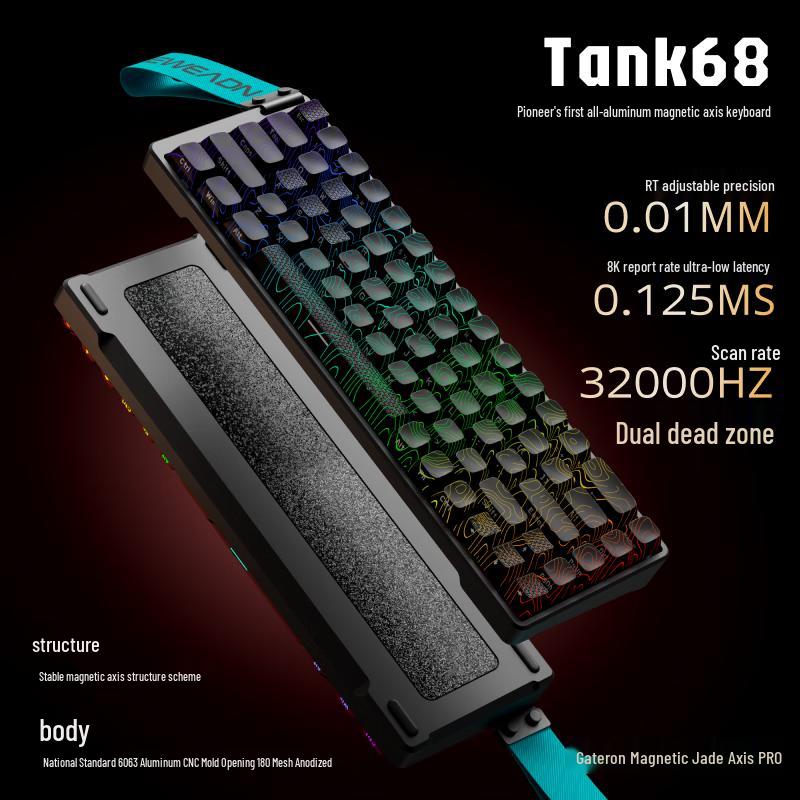 Tank68Pro RGB Magnetic Switch Mechanical Keyboard
Tank68Pro RGB Magnetic Switch Mechanical Keyboard
