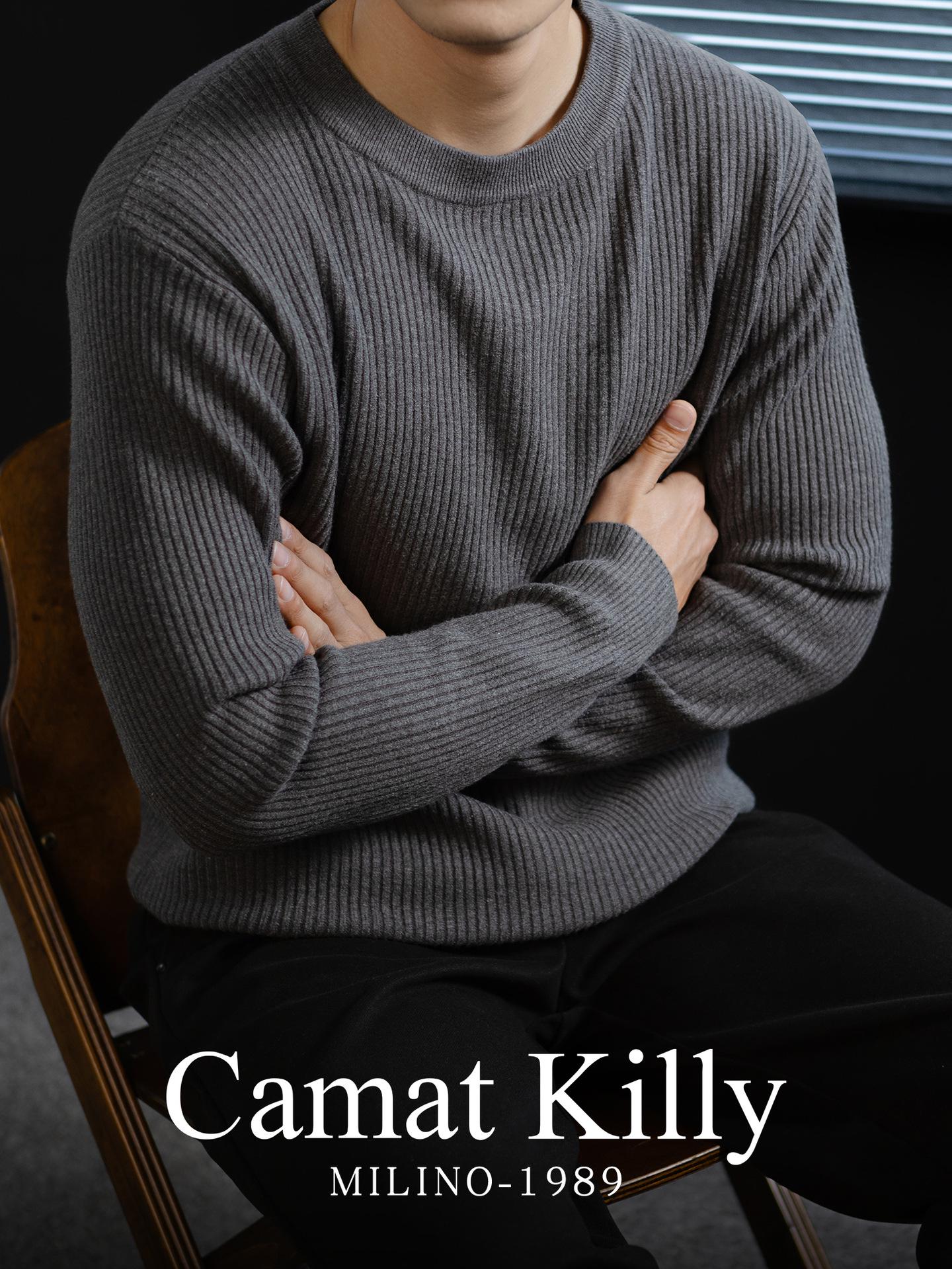 Men s High-End Round Neck Thick Merino Wool Pullover - Warm and Versatile for Autumn and Winter L темно-сірий
Men s High-End Round Neck Thick Merino Wool Pullover - Warm and Versatile for Autumn and Winter L темно-сірий