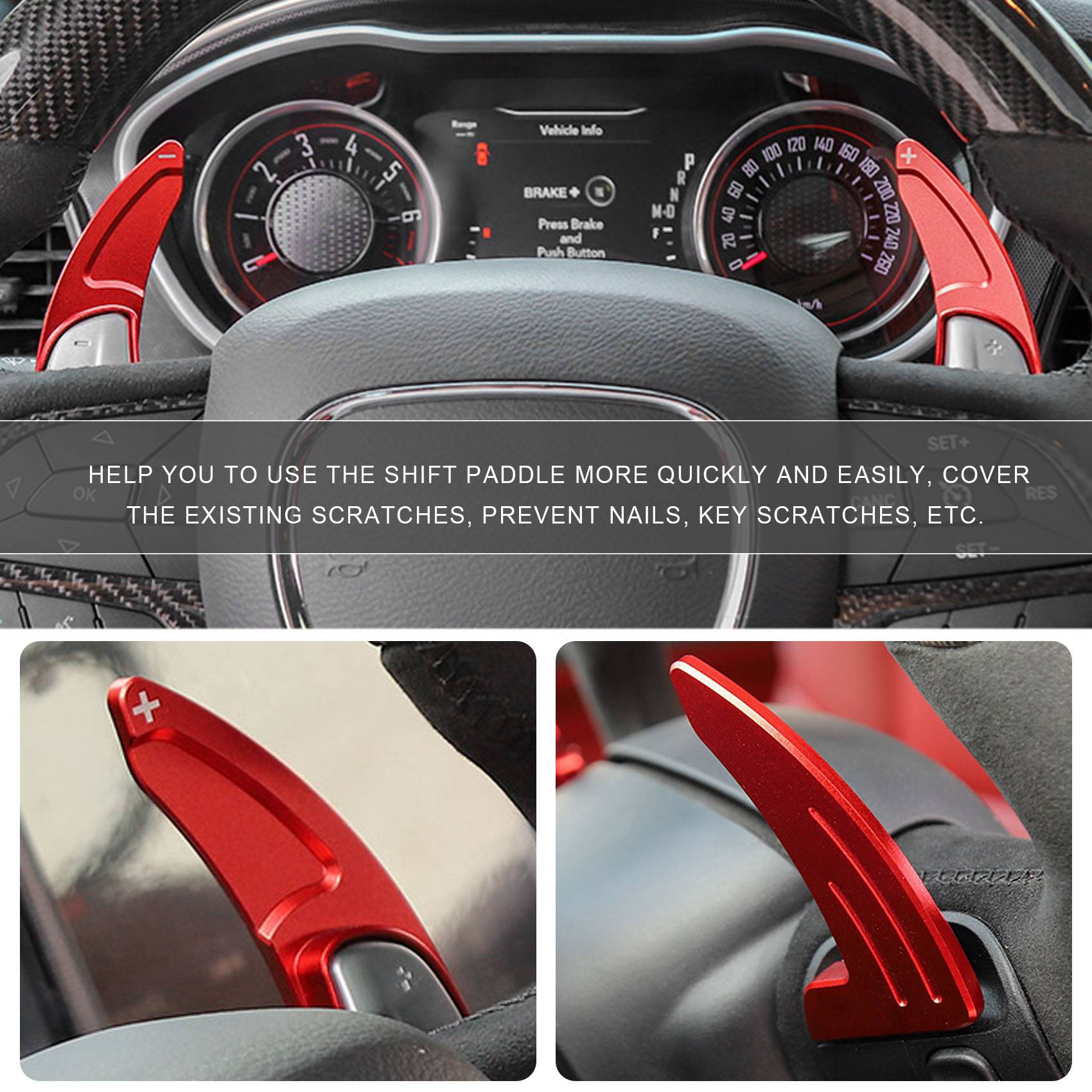 For Dodge Challenger Charger Durango 2015-2025 Steering Wheel Shift Paddle+Emblem Kit+Air Conditioner Switch CD Button
For Dodge Challenger Charger Durango 2015-2025 Steering Wheel Shift Paddle+Emblem Kit+Air Conditioner Switch CD Button