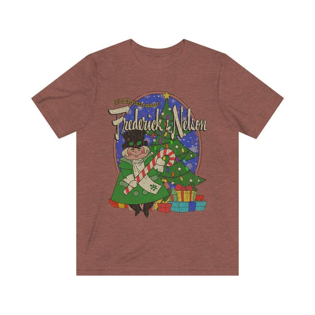 Frederick & Nelson Christmas 1960 Vintage Men s T shirt S
Frederick & Nelson Christmas 1960 Vintage Men s T shirt S