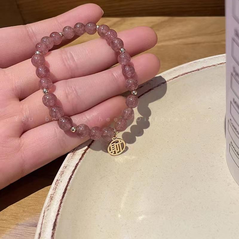 Crystal Fu round brand strawberry crystal bracelet Bangles Women Fashion Jewelry accessories Gift
Crystal Fu round brand strawberry crystal bracelet Bangles Women Fashion Jewelry accessories Gift